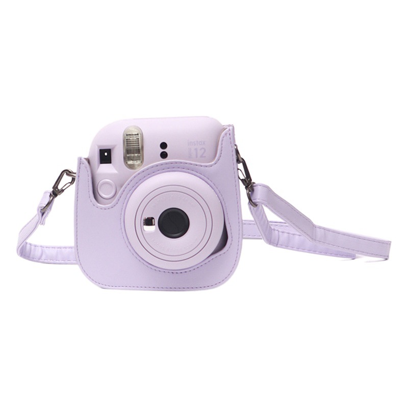 [Fábrica en stock suministro] Polaroid MINI12 bolsa de cámara retro de color sólido INSTAX bolsa de cámara de color sólido