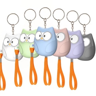 Cartoon mini 130 dB portable emergency rescue safety self-defense alarm keychain personal alarm