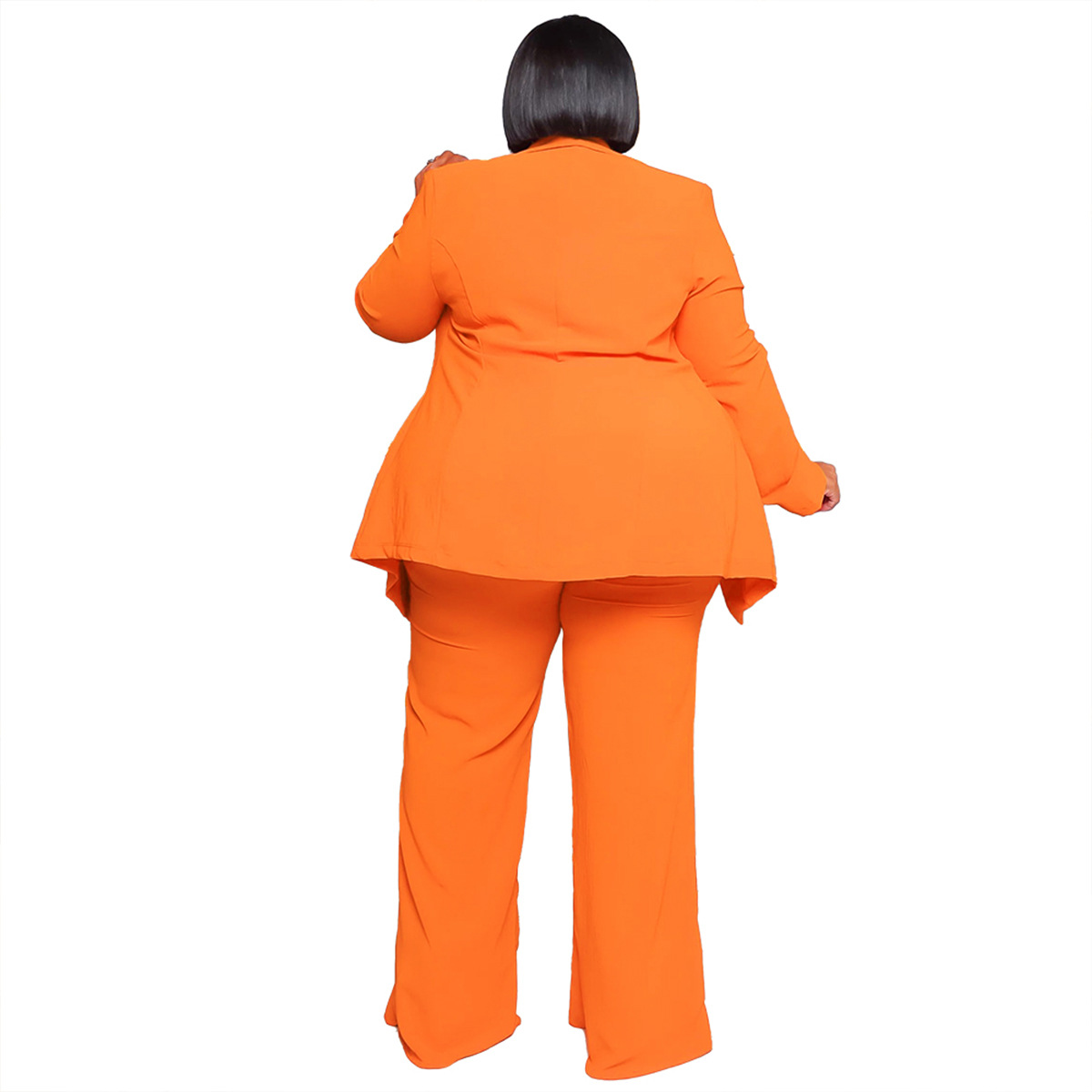 581g Weight Long Sleeve Sleeve Length Spandex, Polyester, knit Fabric Type Pant Co-ord Set Sets Type 2 Pieces Set Quantity Daily Occasion Turndown Neckline Regular Fit Fit Type Solid Color Pattern Summer, Spring Season Women's Gender Elegant Style Daily Women's Elegant Solid Color Spandex Polyester Knit Pant Co-ord Set Plus Size Two-piece Sets 21