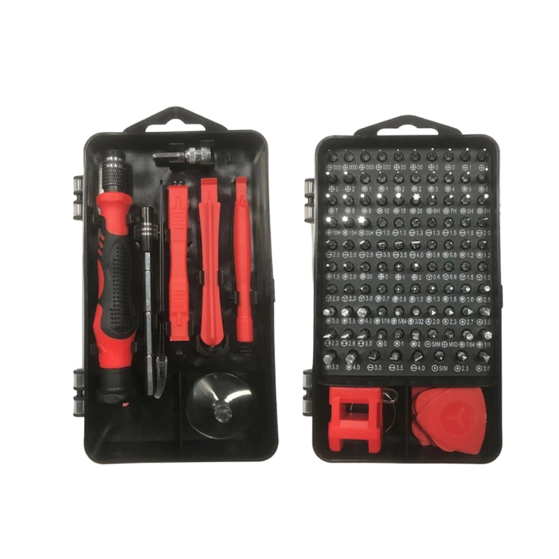 (2개) 115-IN -1 다기능 스크루 드라이버 세트 정밀 스크루 드라이버 세트 다중 사양 배치 헤드 분해 도구