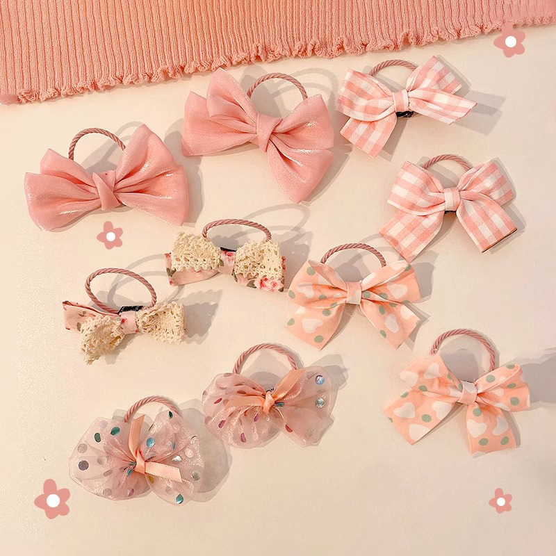 Cuerdas de cabello para niños lindos anillos de cabello de arco para niñas no lastiman cuerdas de cabello de alta elasticidad duradera para el cabello