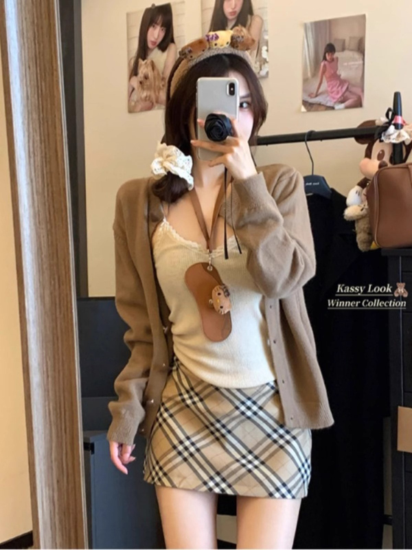 大码正肩长袖针织衫女秋季宽松慵懒风开衫上衣微胖MM显瘦毛衣外套|undefined