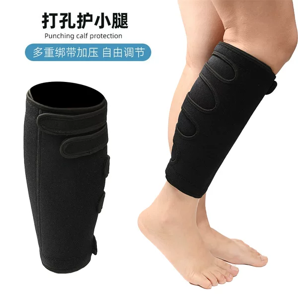 Spot Sports Basketball Pressurized Calf Compression Sleeve Anti-Slip Perforated Elastic Micro-Pressure Running Mountaineering Calf Sleeve