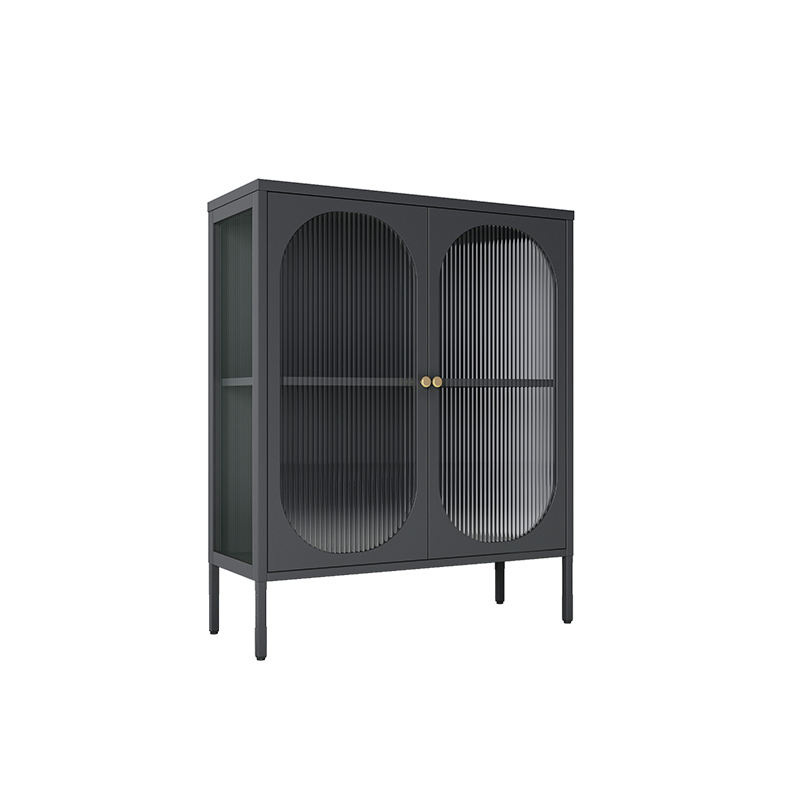 Gabinete de venta en caliente transfronteriza Panel retro de hierro armario de cocina Subhotel Salón armario de comedor de la escuela