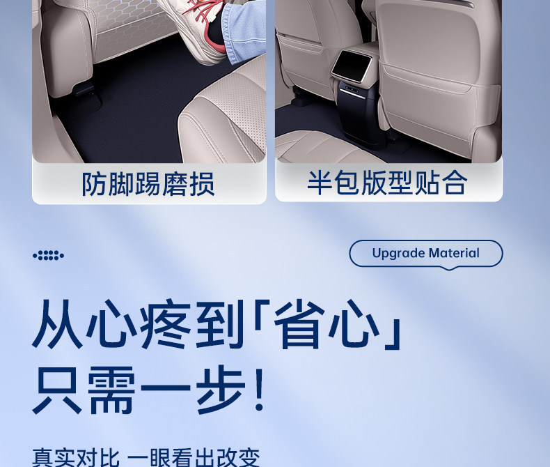 Suitable for Xiangjie G9 seat anti-kick pads, rear seat back protection, car interior modification accessories and supplies