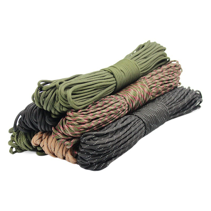 7 ядер открытый аварийный спасательный зонтик веревка плетеный 4MM альпинистский браслет высокопрочный зонтик веревка браслет спот оптом