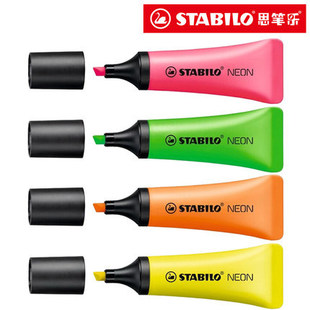 STABILO˼�P���ɹ�P���b5��ɫ��ӛ̖�Pб�^����ʽ�޺瘷 NEON 72