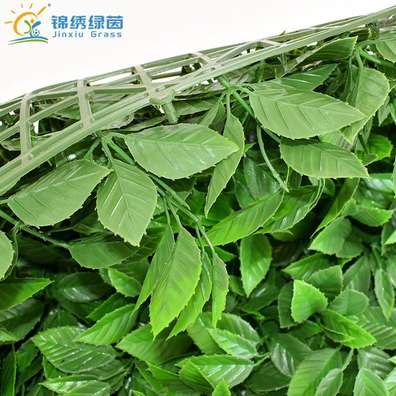 跨境供应室内外装饰仿真植物墙塑料绿植背景墙尤加利假草坪墙面|undefined
