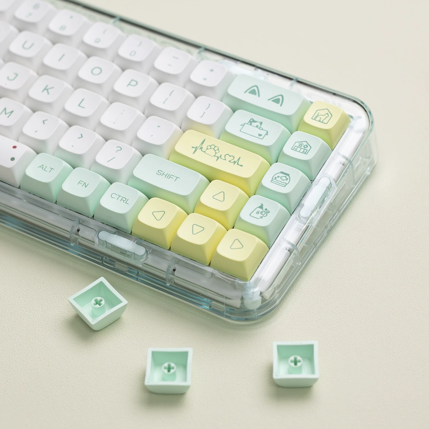 Странный кот: колпачок XDA, материал PBT, подходит для 108/104/100/98/87/82/68/64/61
