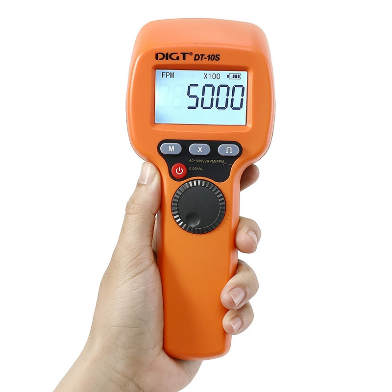 Новый высокоточный светодиодный стробоскоп-тахометр с цифровым дисплеем, бесконтактное измерение скорости, цифровой тахометр DT10S