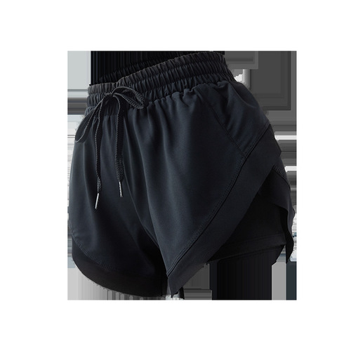 Women's Loose Outerwear Running Shorts, High-Waisted Two-Piece Yoga Leggings, Breathable and Quick-Drying, Summer Code-Freedom Sports Shorts