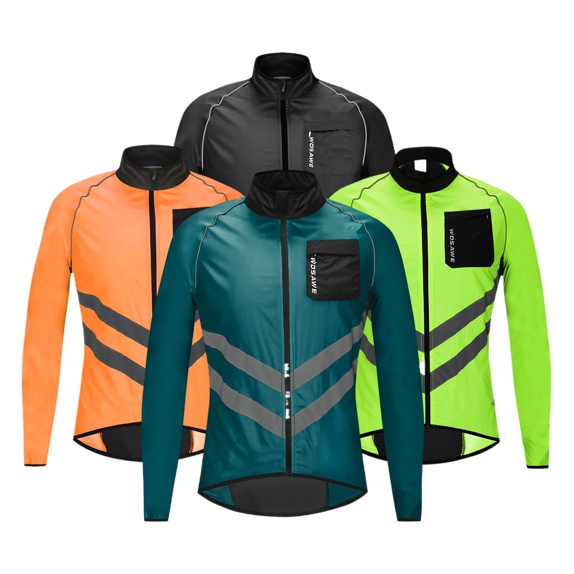 Wosawe off-carretera motocicleta equitación windbreaker bicicleta ciclismo ropa de manga larga piel ropa pesca windbreaker impermeable