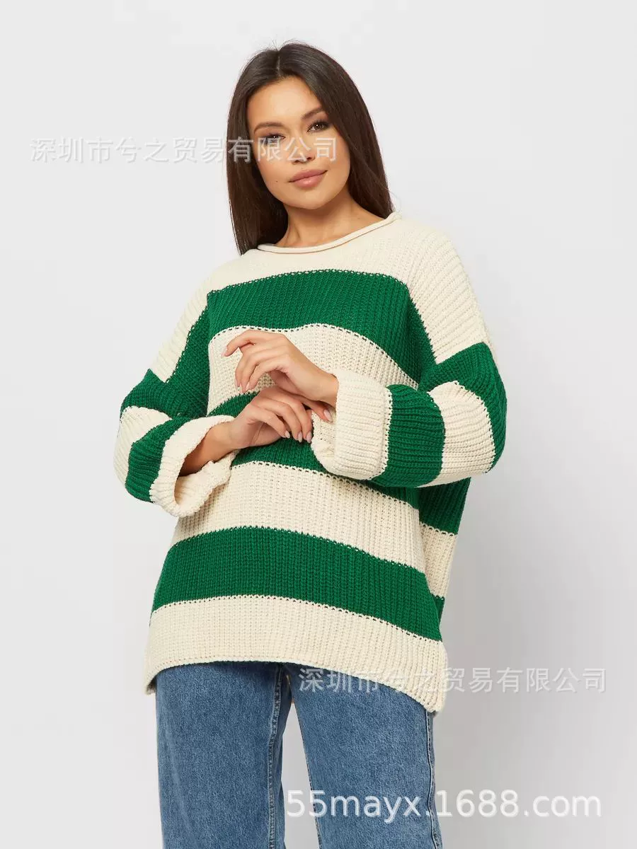 Вязаный свитер в полоску Striped Knitted Sweater