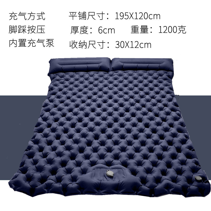 P 厚みのある屋外折りたたみポータブルテント昼寝マットフロアマット防湿マットシングルとダブルエッグネストマットインフレータブルマット|undefined