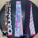 2021 Spring and Summer New Korean-style Double-sided Printed Small Scarf Tie Handbag Women's Hair Belt Women's Small Scarf Live