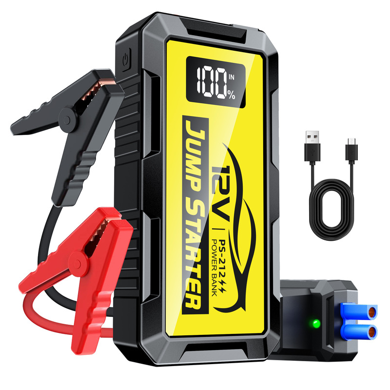 Cross-Border New Low-Temperature Instant Start 12V Super Battery Starter Car Starting Power Supply Artifact with Led Emergency Light