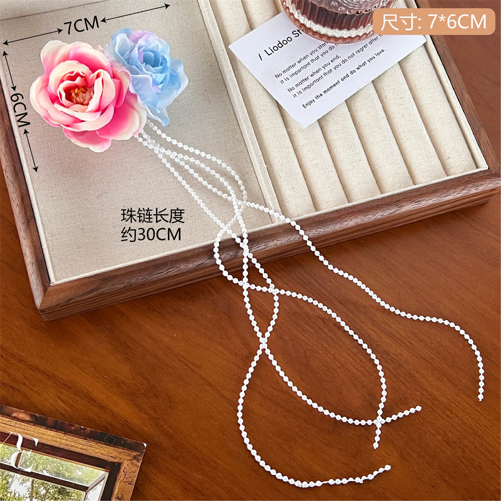 Simulación super inmortal lirio clip de cabello adornamiento de cabello de alto nivel detrás de la cabeza rascar clip de pescado sensación de buceo clip de atmósfera