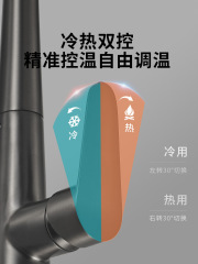 Life Praise 304 Kitchen Sink Cold Hot Water Faucet, Kitchen Cold Hot Domestic Water Basin Splash Proof Faucet Wholesale