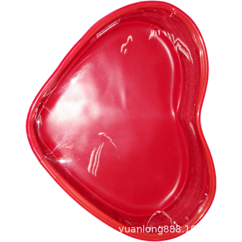 PVc亮面爱心型化妆包