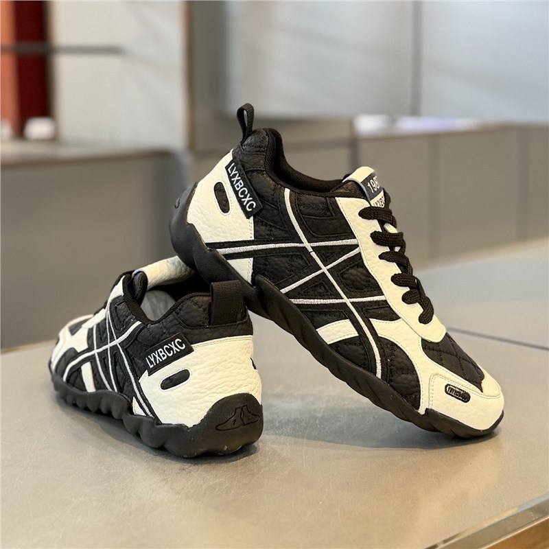 Trendy Men's Shoes 2026 Spring New Casual Sneakers Versatile Soft-Soled Low-Top Comfortable Color-Blocked Forrest Gump Shoes