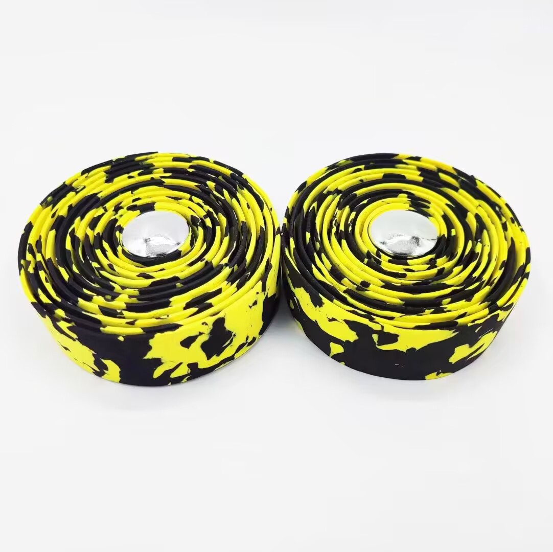 公路车弯把缠带自行车绑带 透气防滑迷彩把带 海绵减震迷彩把带