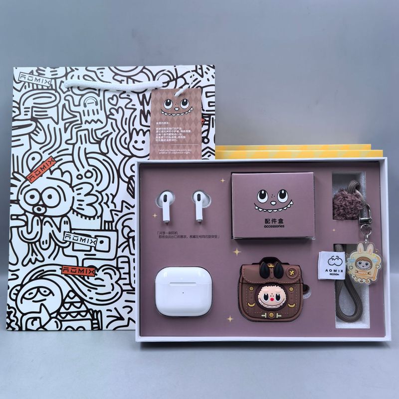 ブランドの新しいかわいい漫画ワイヤレスミニ TWS Bluetooth ヘッドセットセット両耳ノイズリダクションインイヤー高品質|undefined
