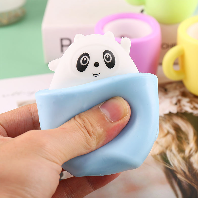 Douyin's Same Decompression Panda Pinch Music Vent Cup Cross-border New and Unique Creative Cute Kidsren's Toy Supply Douyin's Same Decompression Panda Pinch Music Vent Cup Cross-border New and Unique Creative Cute Kidsren's Toy Supply
