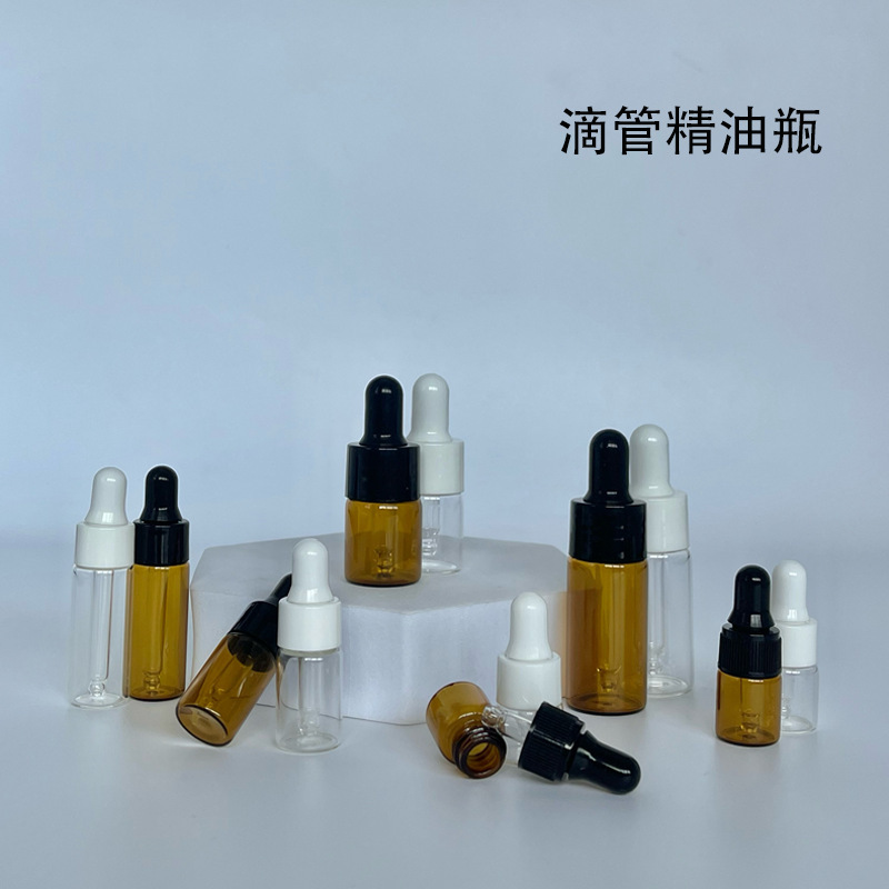 スポット透明スポイトエッセンシャルオイルボトル 2 ミリリットル遮光茶サラダチューブサンプル 5 ミリリットルエッセンス液体ボトル卸売|undefined