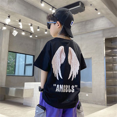 Children's and Unisex Short-Sleeve T-shirts Pure Cotton Summer New Loose Medium and Large Kids Baby Half-Sleeve Tops for Toddlers and Young Children Wholesale