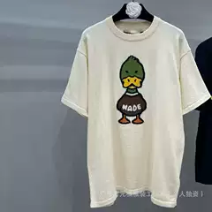 L New Style High Quality 22ss Duck 70 Wool Knit Short Sleeve T-Shirt Unisex Loose Fit