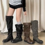 新款2026牛皮软皮女靴子
