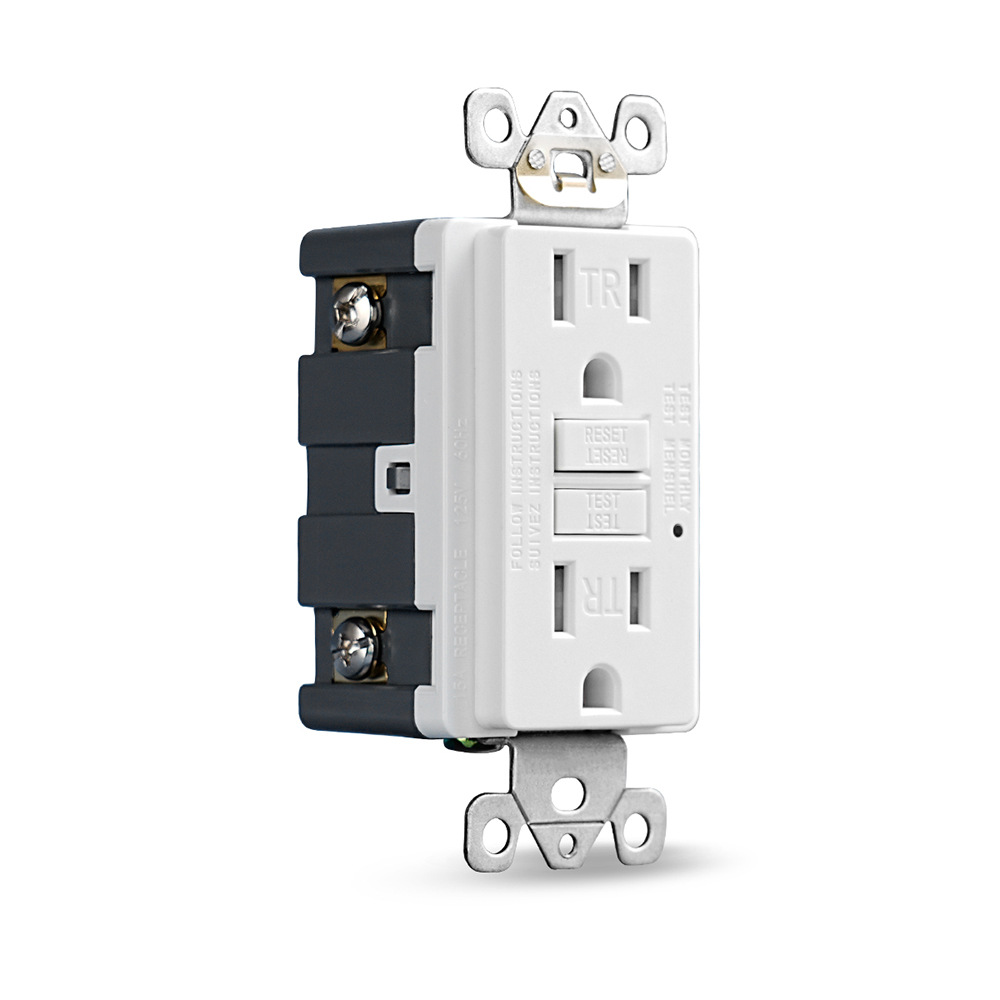 USGFCI US panel sin tornillo UL puerta de protección de toma 15A / 20A 125V toma de pared TR y WR