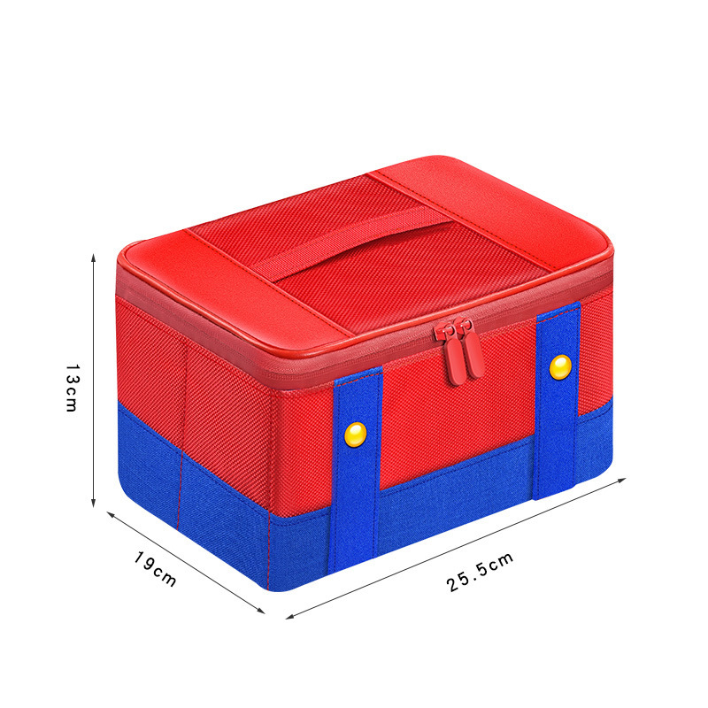Amazon transfronterizo para Nintendo switch bolsa de almacenamiento rojo y azul Mario portátil Satchel OLED/