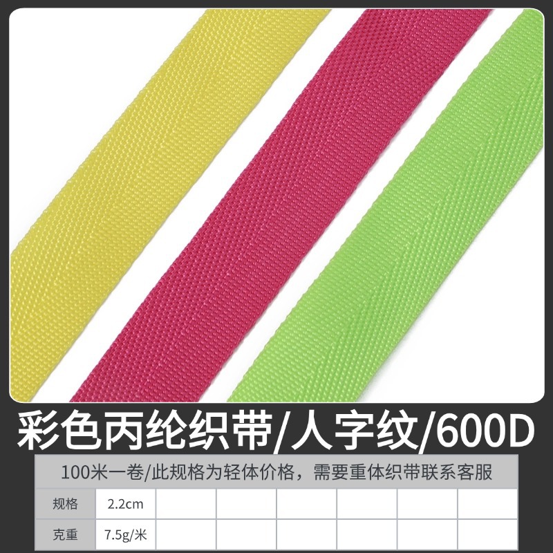 Cinta de polipropileno trenzada de tejido liso peinado, engrosada, negra, de 1-5 cm, para accesorios de equipaje, cinta de borde, patrón americano