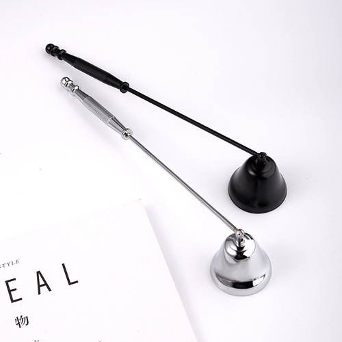 Manufacturer stainless steel aromatherapy candle extinguisher tool three-piece set candle wick scissors bell cover hook wholesale