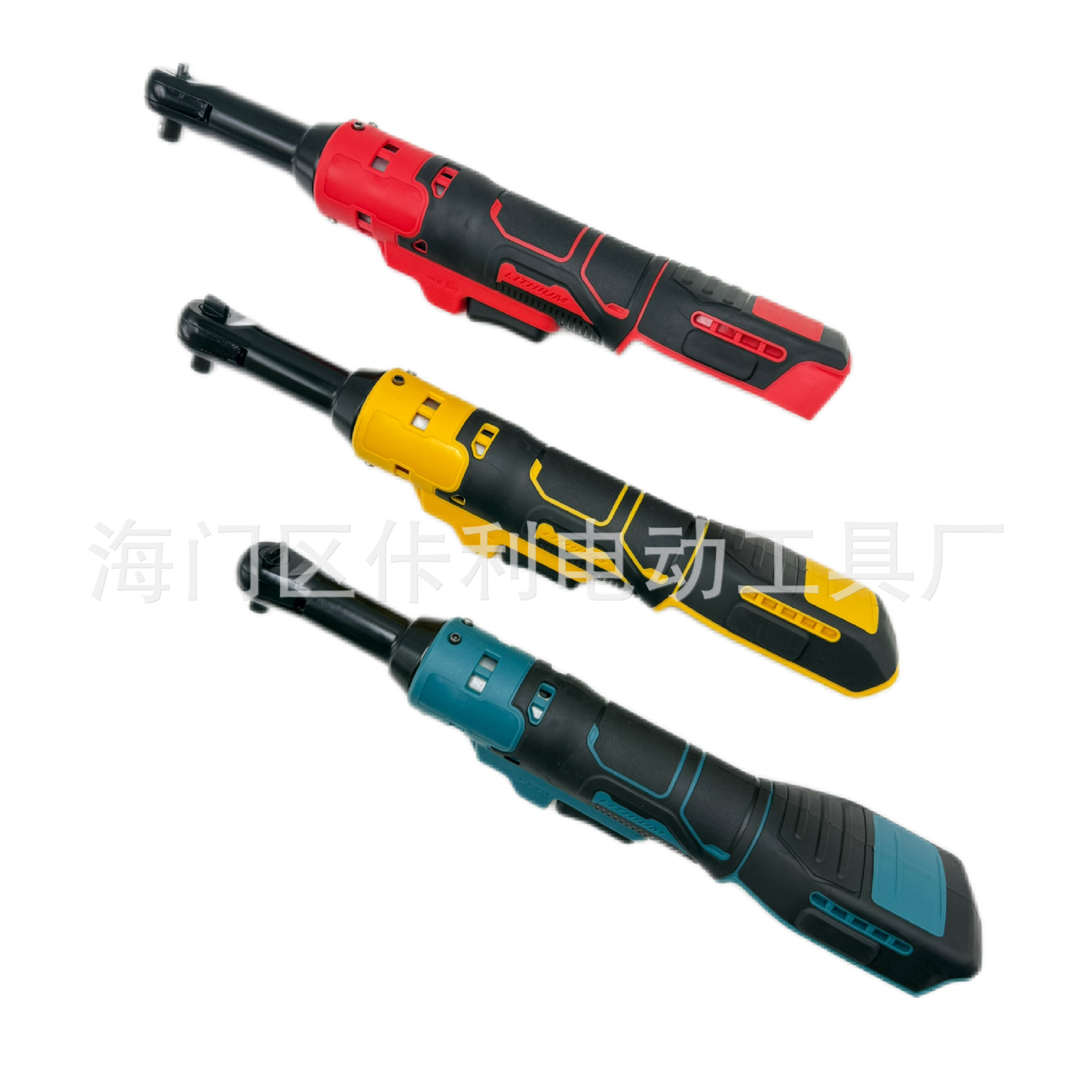 跨境加长10厘米棘轮扳手21V正反转包胶款家装舞台搭建