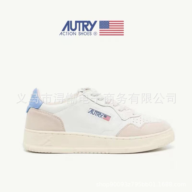 Autry Shoes for Men and Women, Gray and White Color-Blocking Casual Sneakers, Trendy and Versatile Lace-Up Sports-Style White Shoes Autry Shoes for Men and Women, Gray and White Color-Blocking Casual Sneakers, Trendy and Versatile Lace-Up Sports-Style White Shoes