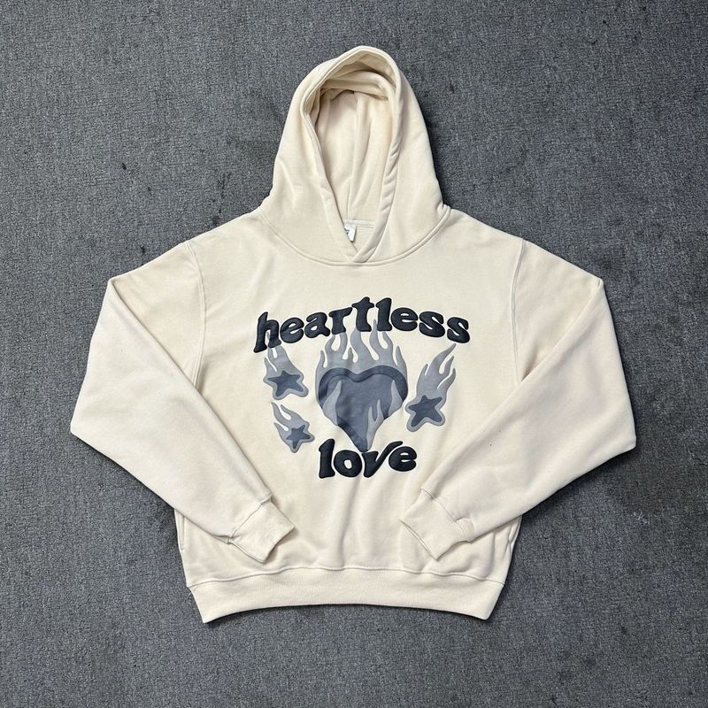 Planeta roto traje de carta de espuma básica suelta marca de moda para hombres y mujeres suéter con capucha pantalones de chándal rectos