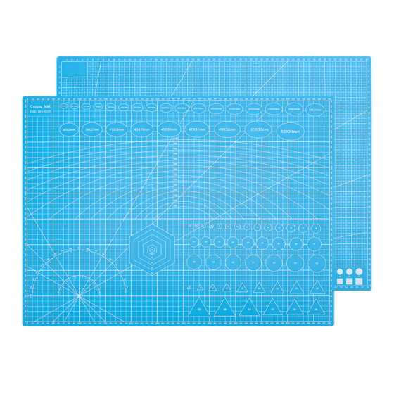 Hand-cut paper A1-A7 blue thick cutting pad clay collage model double-sided self-healing cutting pad