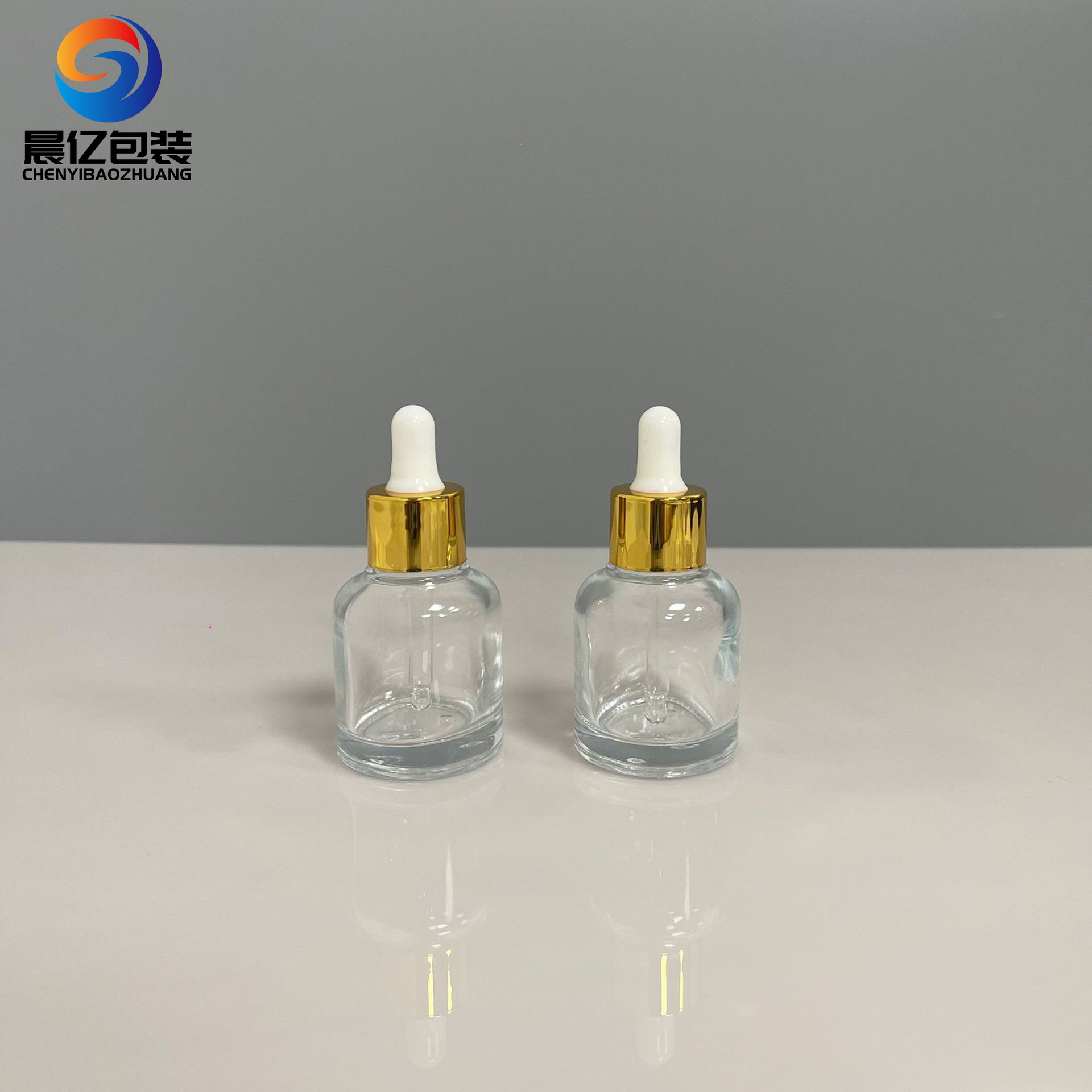 现货 精油瓶原液厚底瓶 20牙30ml滴管精华液瓶丸美瓶 透明玻璃分