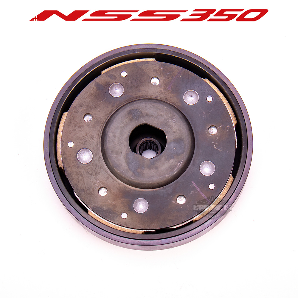 350皮带轮碗公甩块弹簧胶垫离合器蹄块外罩螺母卡簧轴套驱动板组