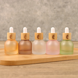 Dropper Dispensing Bottle Empty Bottle Colorful Light-Proof Glass Bottle High-End Essential Oil Cosmetics Blending Bottle Travel Sample Dropper Bottle