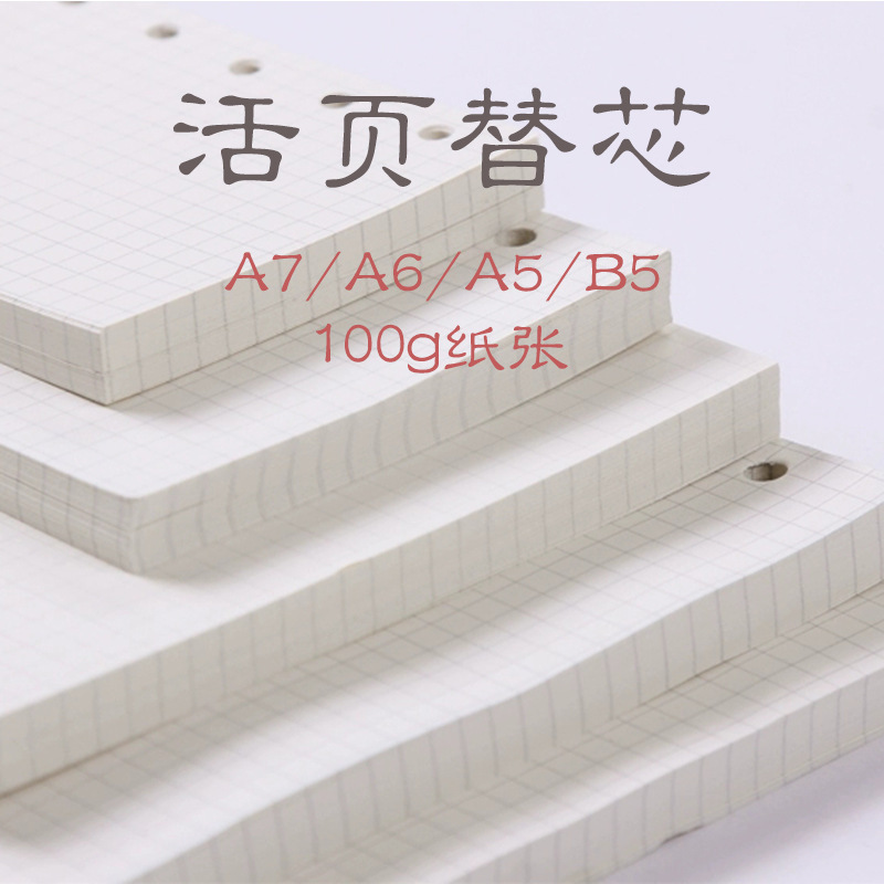 A 7/a 6/a 5/b 5共通標準ルーズリーフ手帳は、心の中で100gグラムの米黄道林を厚くする|undefined