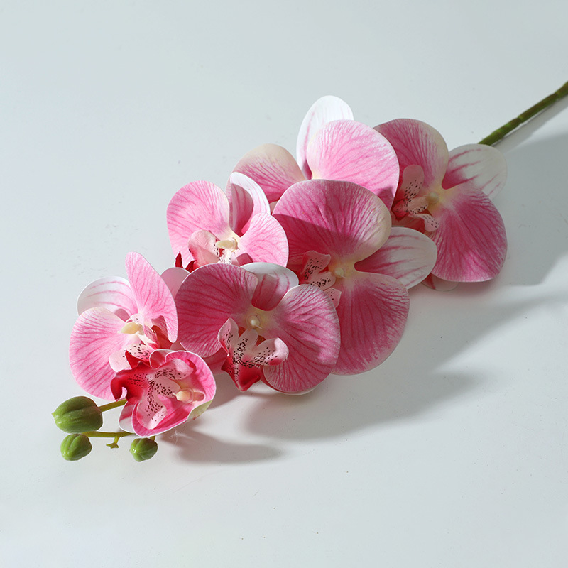 Decoración de la habitación de la boda mariposa orquídea salón florero decoración de flores artificiales de alto grado Puerta de fondo accesorios de pared
