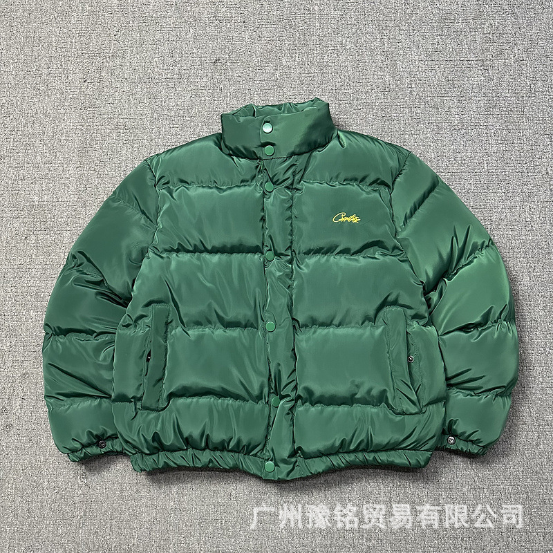 跨境实拍秋冬男士加厚潮牌连帽宽松情侣保暖棉服棉衣男女外套批发|undefined