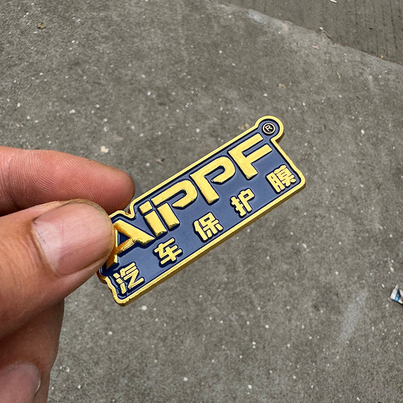 3D estereoscópico de automóviles metálicos de ventanas de vidrio triangular marca logotipo de automóviles metálicos efecto buena garantía de calidad