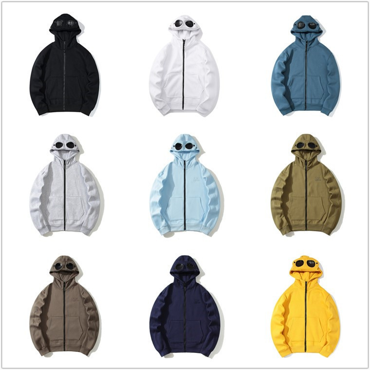 Autumn and Winter Cp Casual Unisex Couple Style Glasses Casual Lens Zipper Cardigan Jacket Hooded Sweatshirt Company Autumn and Winter Cp Casual Unisex Couple Style Glasses Casual Lens Zipper Cardigan Jacket Hooded Sweatshirt Company
