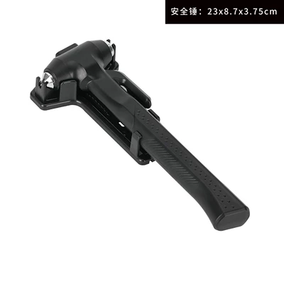 Car safety hammer car Bus bus escape lifesaving long handle emergency metal broken window hammer factory in stock (Qəza çəkici) - safe-hammer-storage-base-paper-card-packaging-black-225mm7831mm
