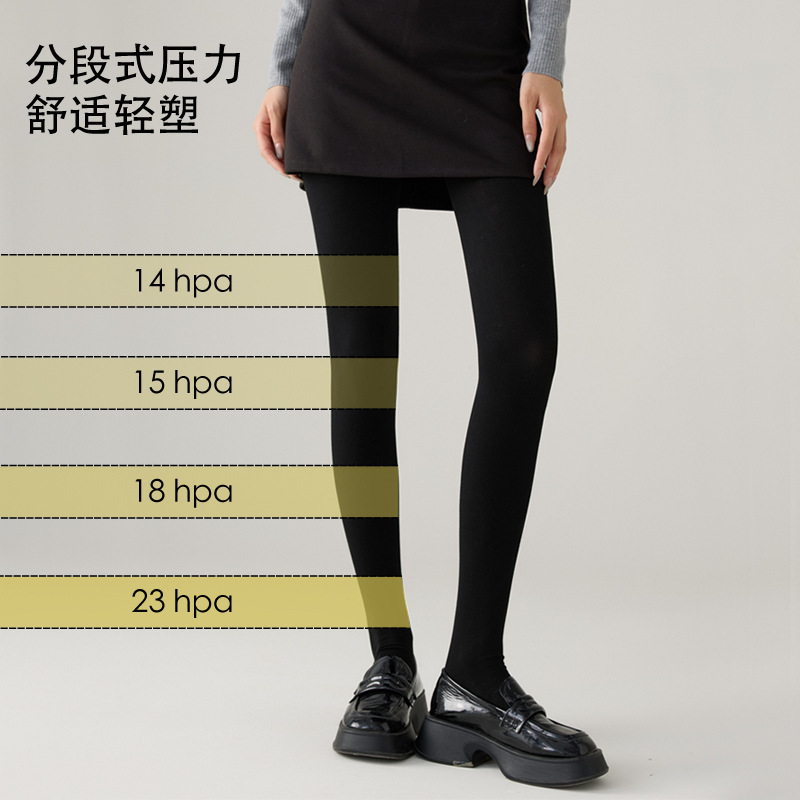 カシミヤレギンス レディース 秋冬 裏起毛 厚手 細ストライプ 外着用 微圧着 着痩せ効果 グレー 縦縞 綿レギンス|undefined