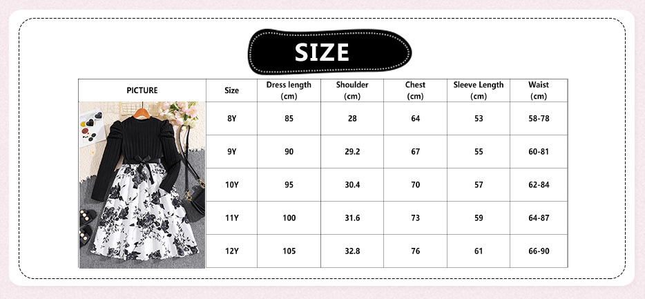 Mädchen Langarm Strickkleid, Herbst Prinzessin Kleid Gestrickt_voghion.com